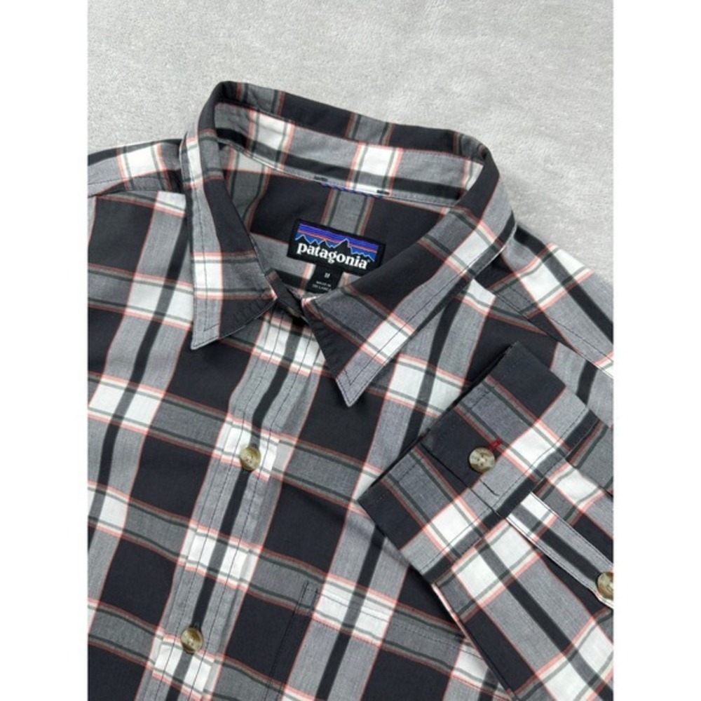 Patagonia Shirt Womens Medium Plaid Long Sleeved Island Hopper Fishing Outdoors - Picture 2 of 15